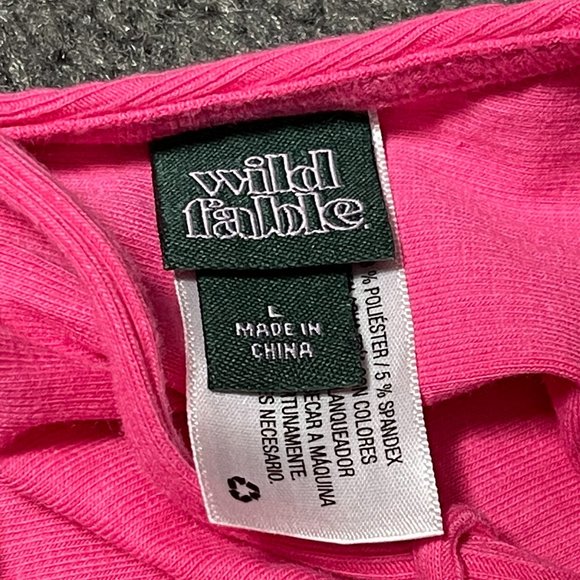 Pink Halter Top, Open Back Top, Wild Fable, Size L - Picture 3 of 3